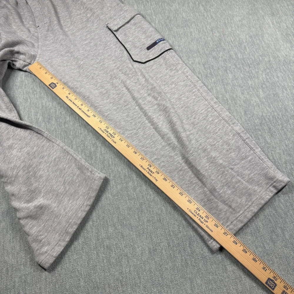 Starter Sweatpants Mens Medium Gray Fleece Cargo Pocket Elastic Waist Casual VTG
